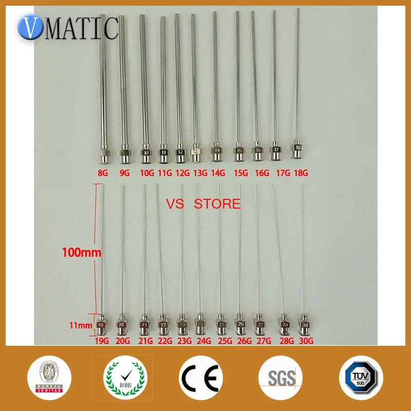 Высокая точность все металлические наконечники длина трубки 10 см тупой нержавеющая сталь 10 шт. дозирующие иглы наконечники игл для шприца