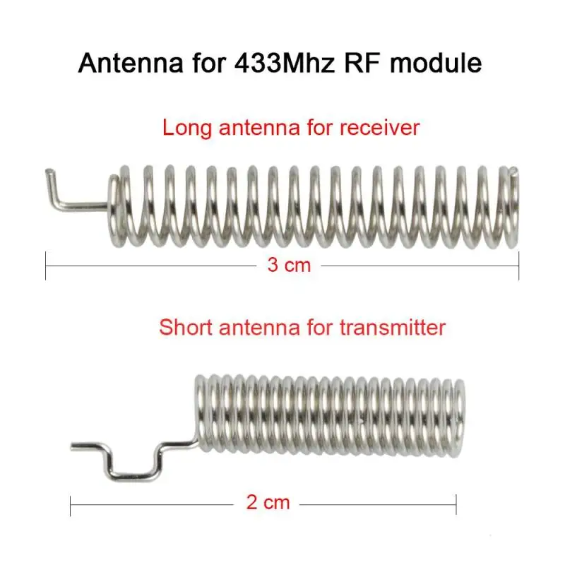 2pcs/set 433 mhz Spring Antenna For RF Receiver and transmitter Module