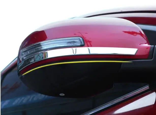 

High quality stainless steel 2pcs car door mirror rearview decoration protection trim for Mitsubishi outlander 2016-2019