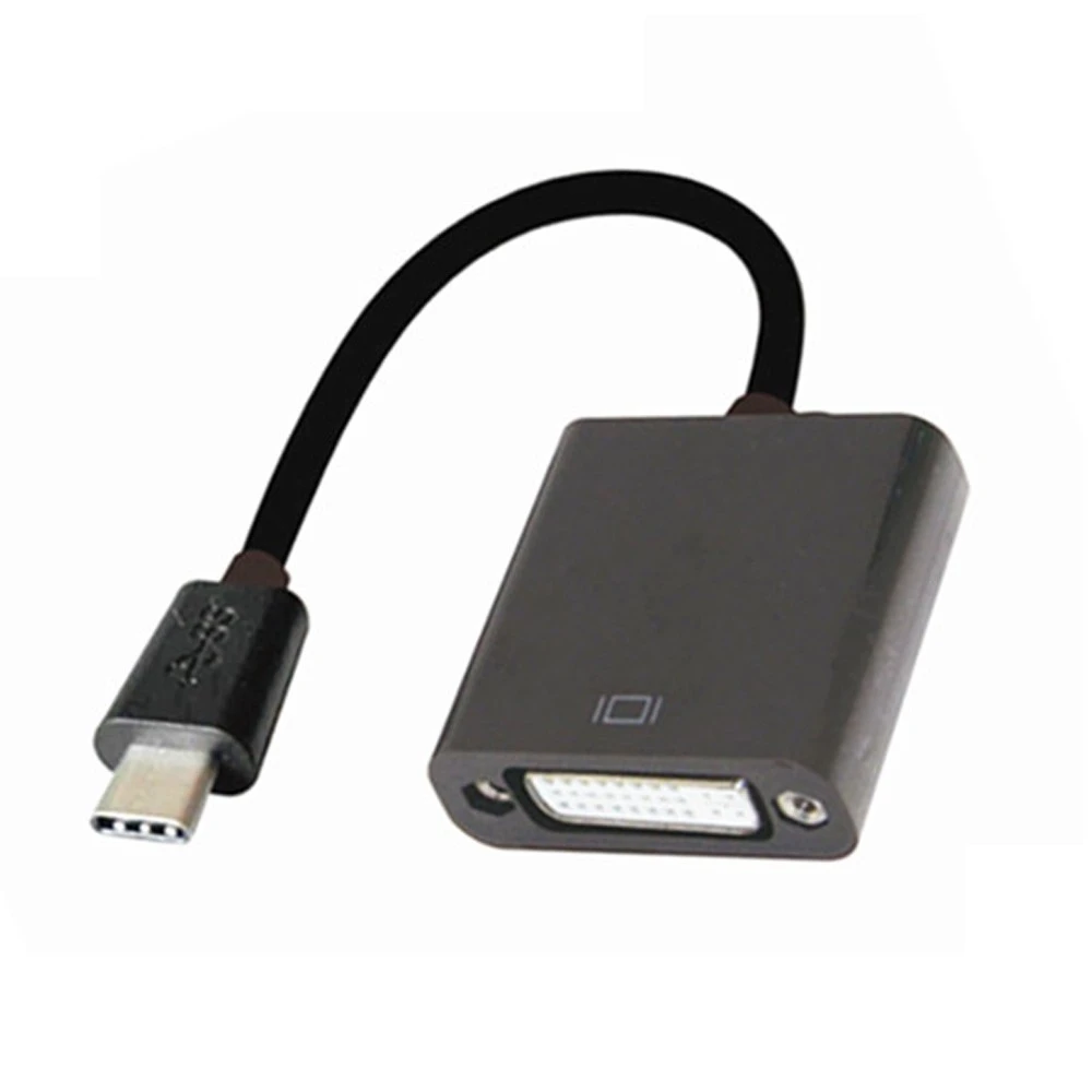 USB-C type C USB 3,1 на DVI 24 5 Pin 1080 P адаптер конвертер Соединительный кабель type-C на DVI для Macbook Pro Chrombook 4 K HDTV