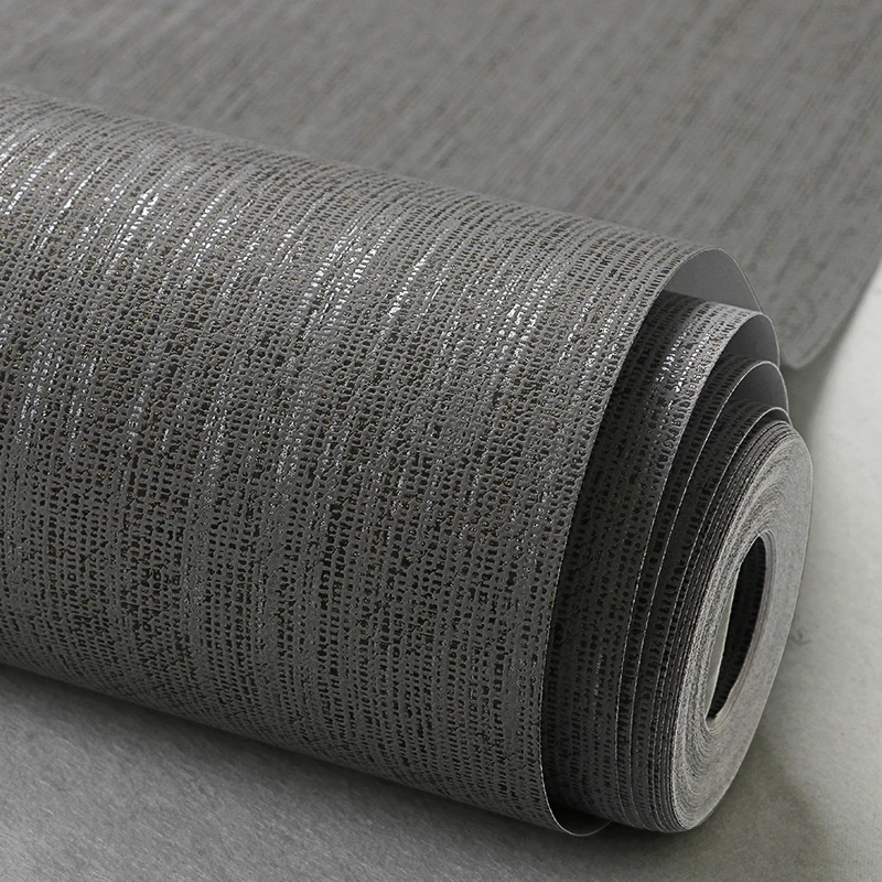

Modern Solid Color 3D Abstract Striped Wallpaper Roll For Wall Room Bedroom Living Room Home Decor Non-woven Wallpaper Grey Gray