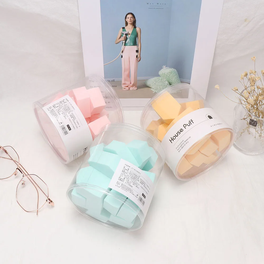 15 шт. косметический слоеный Многофункциональный влажный и сухой Пентагон маленький порошок слоеная основа под макияж губка для лица