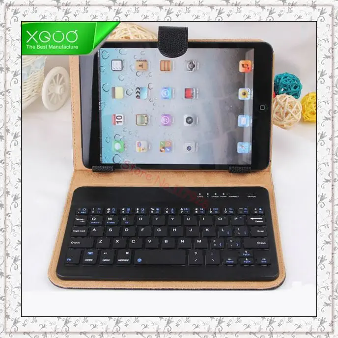 Универсальный кожаный чехол со съемной Bluetooth клавиатурой для Asus ME180A MeMo HD Pad 8 VivoTab