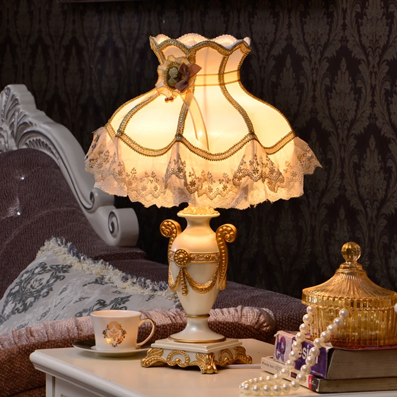  head Arts Crafts Wanlang European Princess Wedding Garden Lamp bedroom bedside lamp creative decora - 32823840727