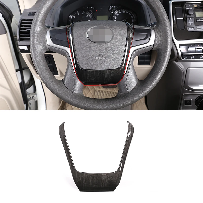 Отделка полос руля из черного дерева ABS отделка для Toyota Land Cruiser Prado FJ150 150 2018