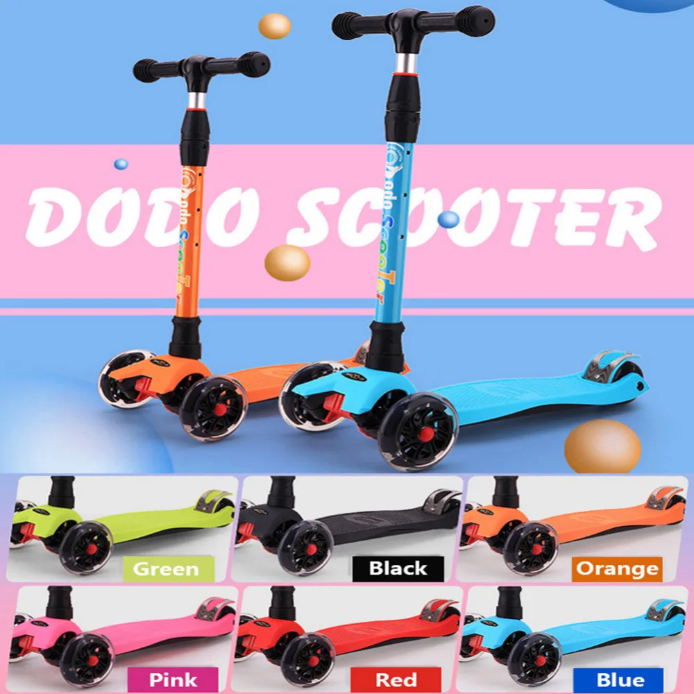 

Hot Sale Aluminum Alloy Foot Scooters Adult Children Scooter Kick scooters Adjustable Folding Kickboard for children