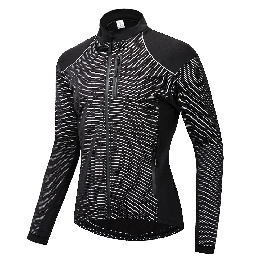 

WOSAWE Winter Cycling Jacket Fleece Thermal Warm Up Bicycle Clothing Windproof Windbreaker Water Resistance Reflective Jacket