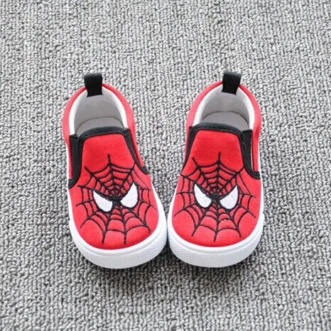Г. Весенние парусиновые кроссовки для малышей; обувь с героями мультфильмов «мстители»; Infantil; дышащая обувь для малышей без застежки на мягкой подошве - Цвет: Spider Man