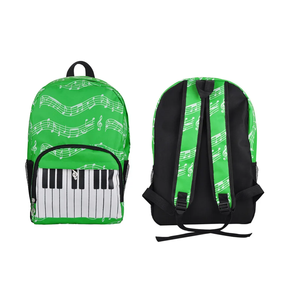 20-35L Music Bag Oxford Cloth Music Symbol Music Score Piano Keyboard Stave Version Musical Notation Sheet Backpack