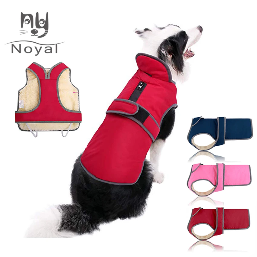 Dog Clothes Winter Waterproof Reversible Pets Jacket Coat Soft Warm Fleece Vest Clothing for Medium Large Dogs Supplies | Дом и сад