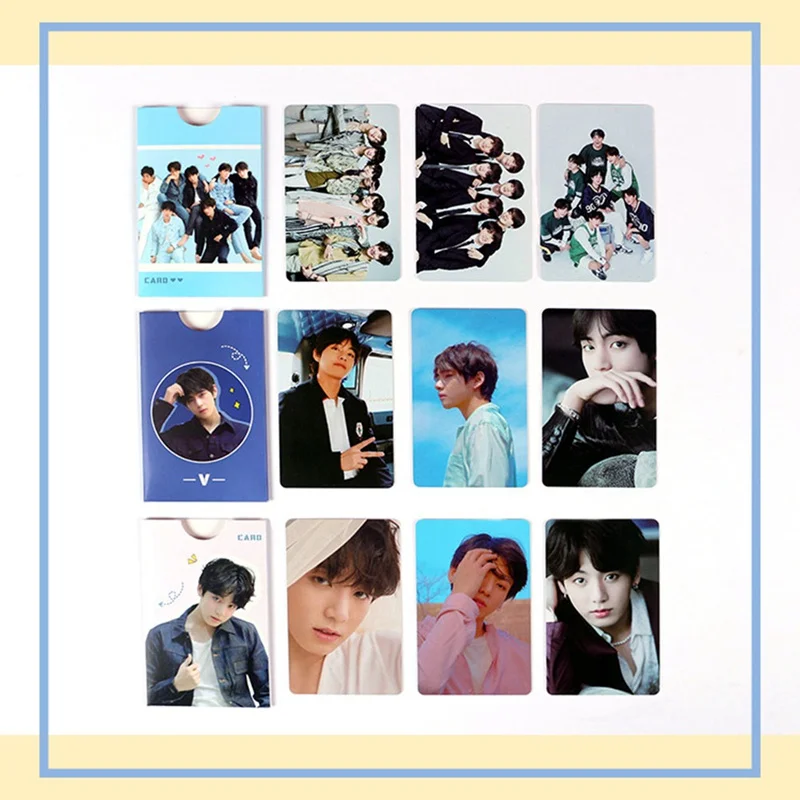 

3pcs/set K-POP BTS Bangtan Boys Album Photo Card Double-sided Matte PVC Cards Self Made LOMO Card Photocard