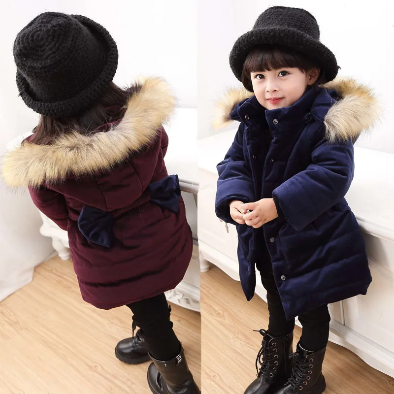 

Children Coat Baby Girls Winter Coats Long Sleeve Coats Girl's Warm Baby Winter Outerwear Kids Outerwear Hooded Clothes