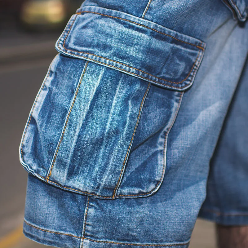 Men Fashion Baggy Cargo Jean Shorts Mens Mult Pockets Boardshorts Shorts Denim Overall Breeches Loose Shorts Jeans For Men Men Fashion Baggy Cargo Jean Shorts Mens Mult Pockets Boardshorts Shorts Denim Overall Breeches Loose Shorts Jeans For Men