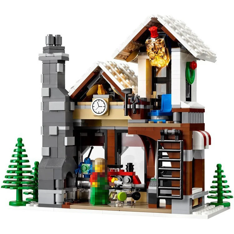 

945pcs Winter Village Toy Shop Creator CHRISTMAS TREE Building Bricks Blocks Toys Compatible 10249 LEPINE LELE 39015