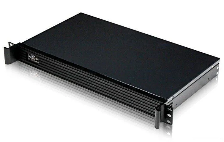 Мини ITX ультра-короткий 1U сервер брандмауэр компьютерный чехол длина 250 мм Поддержка 17*17 материнская плата