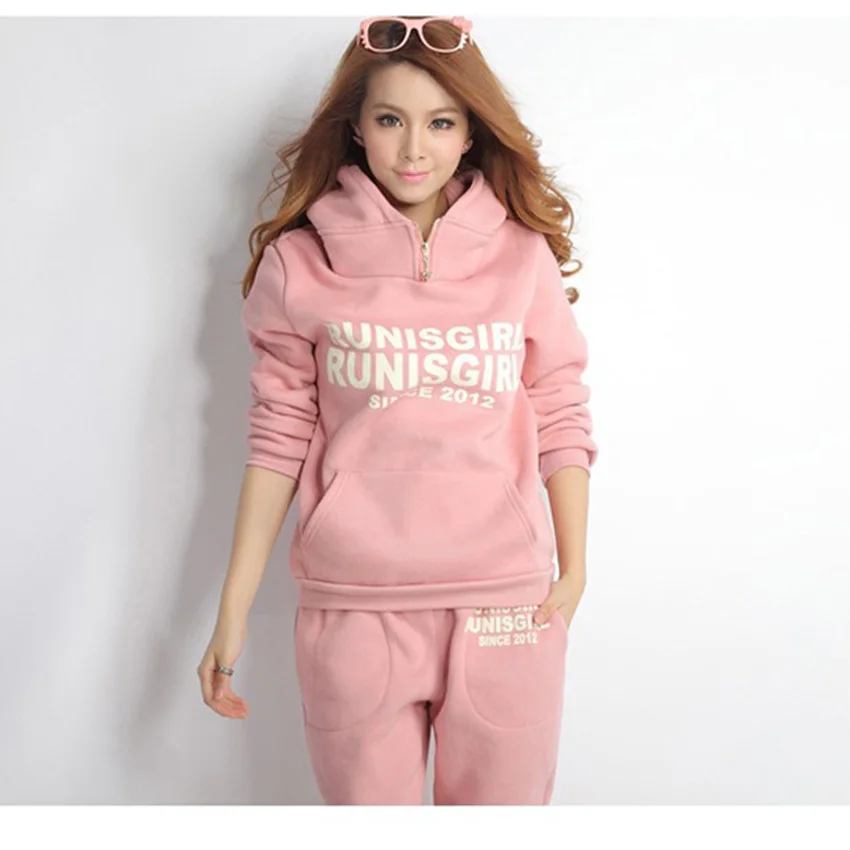 Casual 3 Piece Set Tracksuit Women Clothes Autumn and winter new Fashion women's tracksuits Ladies Thicken Sweat Suits