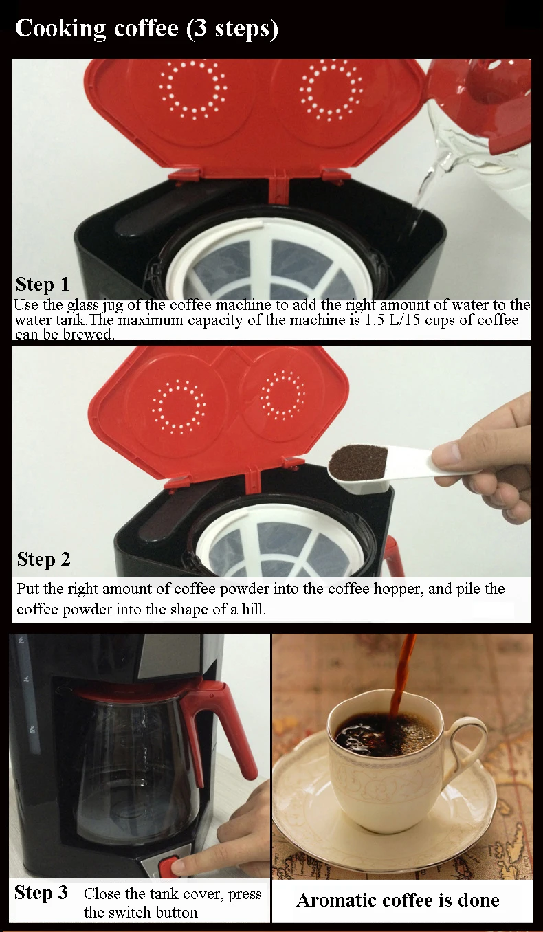 Cafetera Эспрессо машина бытовой капельная Кофеварка пианино зеркало Автоматический Кофе Cafeteira CM-832