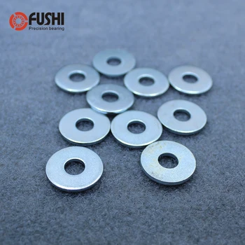 

M5 M6 M8 Blue-White Zinc Carbon Steel Enlarge Flat Washer 100PCS Widen Large Outer Diameter Meson Increase Gasket DIN9021