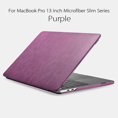 Чехол для Macbook Pro 13, винтажный Тонкий чехол из микрофибры для Macbook Pro 13, роскошный брендовый чехол для ноутбука s 1" Pro - Цвет: Purple