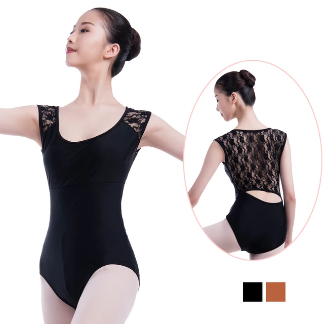 Buy Adult Ballet Leotard for Women Black Lace Lycra