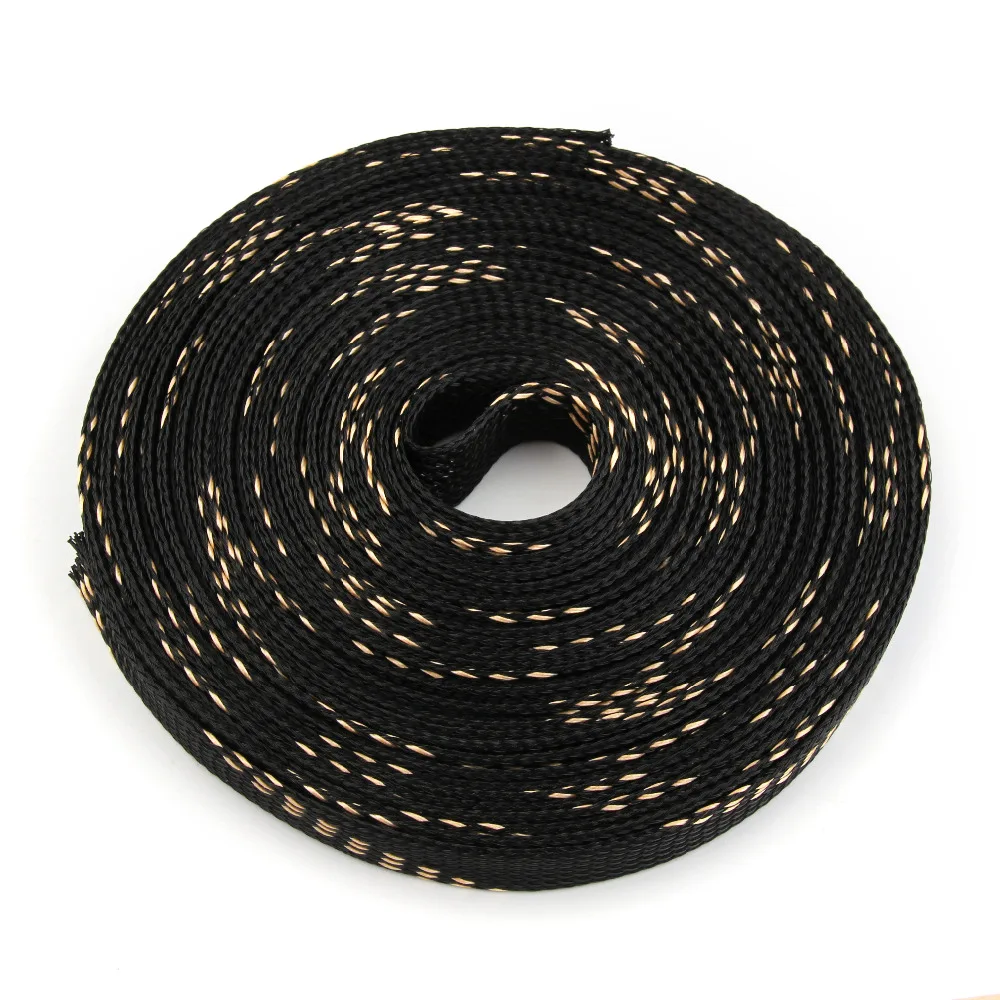 10 м 12 мм расширяемая 150% кабельная втулка плотная ПЭТ нейлоновая оплетка проволока змеиная сетка ударная проволочная втулка кабель Защита