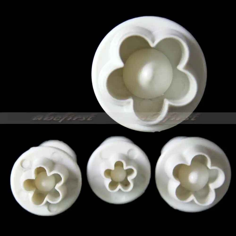 4ピース梅の花プランジャクリスマスフォンダンクッキーカッターモデリング金型ペーストシュガークラフト飾る熱い販売 Sugar Craft Fondant Cookie Cuttersflower Plunger Aliexpress