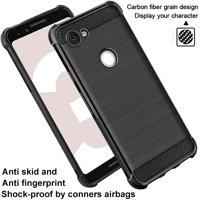 For Google Pixel 3a case iMAK Vega Fiber Pattern airbag Phone 3 Bumper Cover |