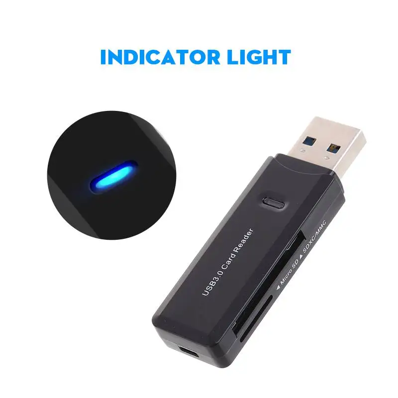 Mini USB 3 0 High Speed Card Reader Class10 Support SD Micro TF SD MMC SDXC 3