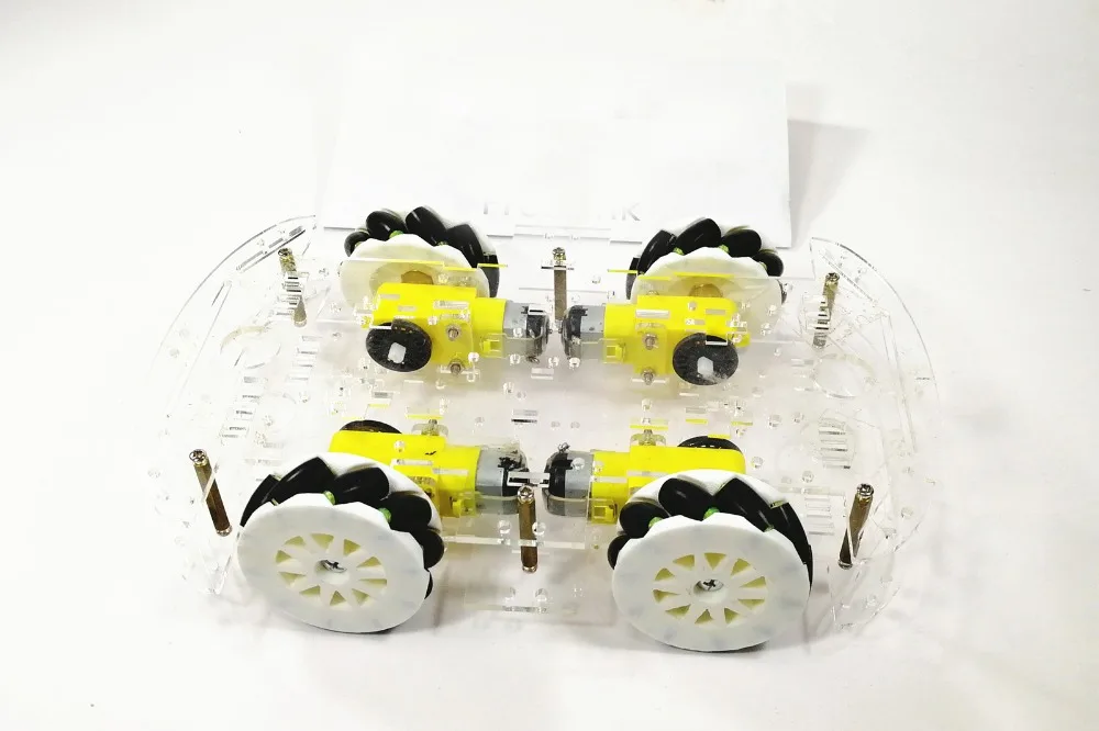 4wd Mecanum колеса умный автомобиль шасси с ТТ Мотором для Arduino акриловая пластина DIY Интеллектуальный Робот Модель автомобиля RC игрушка дистанционного управления