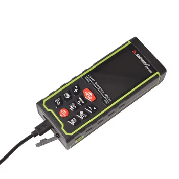 

SW-S50 Direct Factory Digital rechargeable Color display 50m Laser Distance Meter Rangefinder Tape with Bubble Level measure