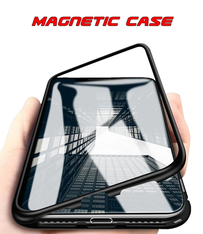 

Metal Magnetic Phone Case For Xiaomi Redmi K20 Pro 6A Note 5 6 7 Pro For Xiaomi 8 9 9T SE Lite PocoPhone F1 Cover