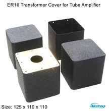 1 Piece Transformer Cover ER16 125X110X110 Stretch Output Transformers Covers for Tube Amp Iron Black HIFI Audio Free Shipping