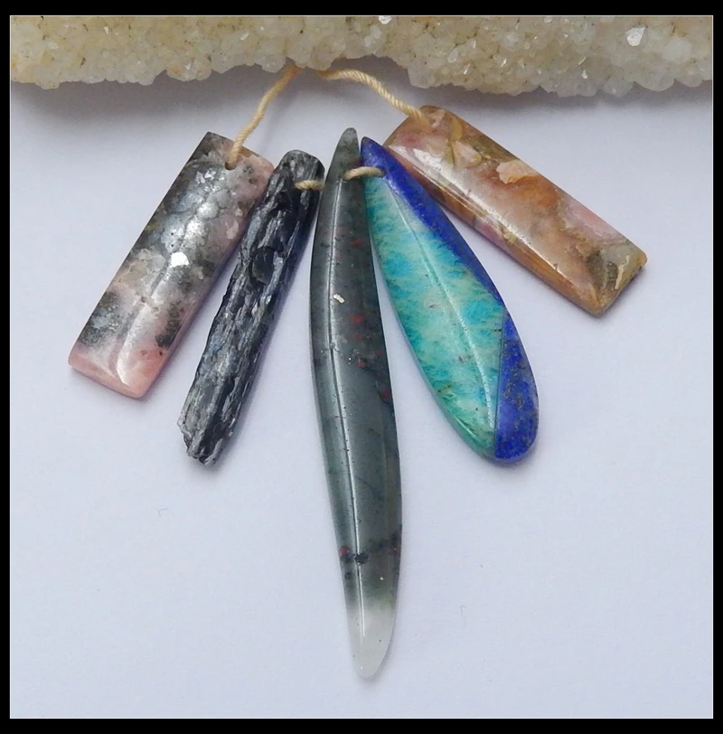 Распродажа 5 шт. натуральный Африканский кальдалит Синий Кианит с искусственными