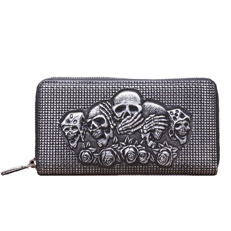 

2017 New Arrival Men Wallets Long Genuine Leather Brand Big Capacity Purse First Layer Cowhide Man Day Clutches Bag