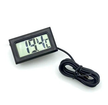 

10PCS NEW Mini Digital LCD Indoor Convenient Temperature Sensor Aquarium Freezer Water Electronic thermometer