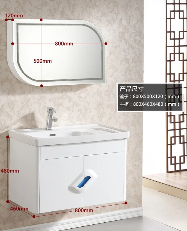 vendita calda della fabbrica mobili per la casa bagno bianco vanity 0283 1007