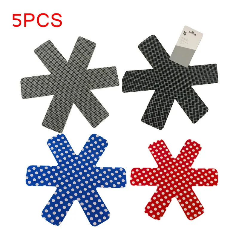 

Hoomall 5pcs Protectors Pot Holders Non-woven Fabrics Pots Protector Pans Separator Scratch-proof Table Mat Kitchen Tool 38cm