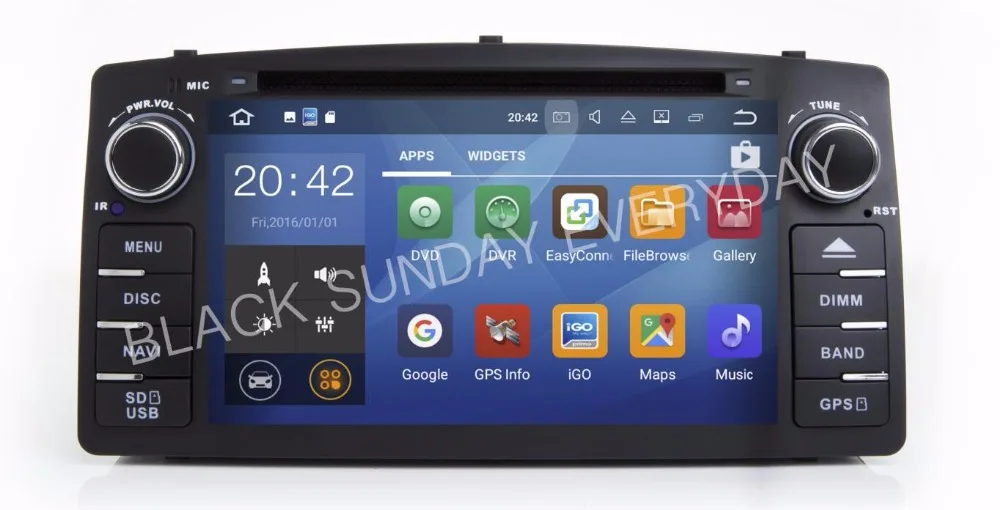 buy Android7.1 Quad core car audio dvd player gps for BYD F3 Toyota Corolla E120 2003 2006 free shipping 2G RAM 16G ROM
