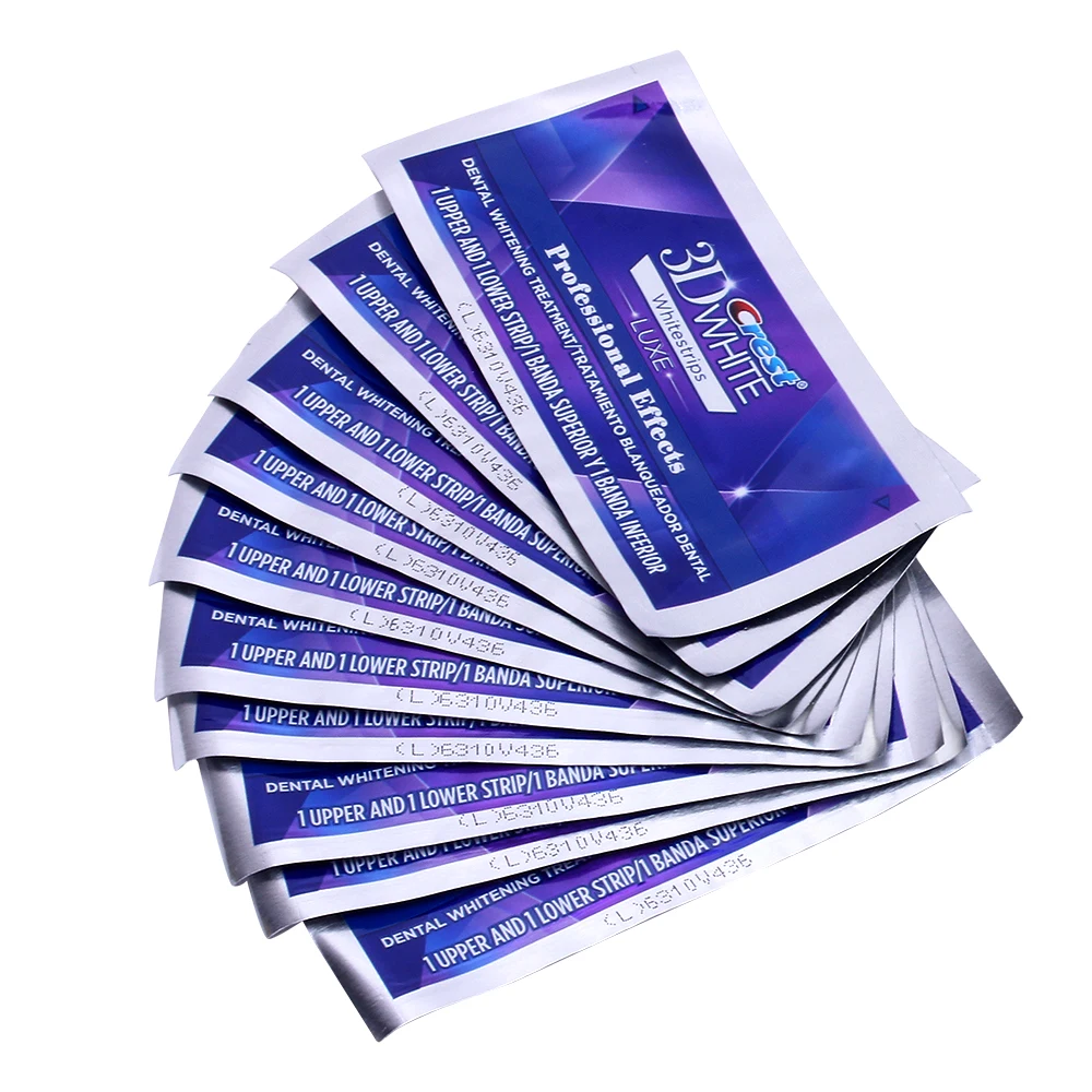 Полоски для отбеливания зубов 20 пакетов/коробка или 10 пакетов/NoBox Crest 3D|teeth whitening