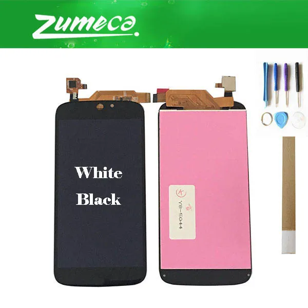 Скидка 5,0 дюймов для acer Liquid Jade Z S57 acer Liquid Jade S55 ЖК дисплей + кодирующий преобразователь сенсорного экрана в сборе черно белый цвет + лента и инструмент