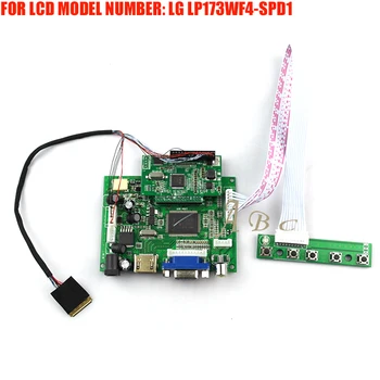

HDMI VGA 2AV LED Controller Board Module Kit DIY for LG LP173WF4-SPD1 17.3" 1920X1080 30Pin TFT EDP 2 Lanes LCD Display Panel