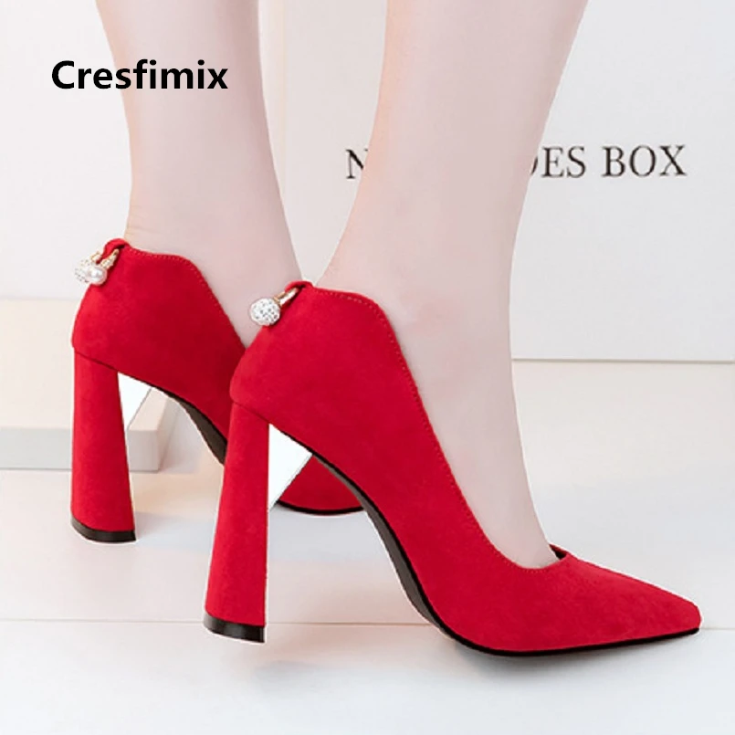Alto c Calle Estilo Cresfimix Tacones d B Garras Punta De e C2608 Casual Altos La Hauts Zapatos Femmes Señora Lindo En Tacón Square RPXPqAwSx