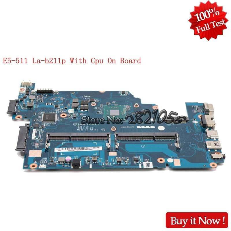 NOKOTION Z5WAL материнская плата для ноутбуков Acer aspire ноутбука NB mpl11001 DDR3L MPL11.001 DDR3L|z5wal