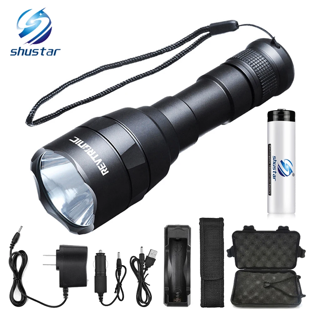 Super bright LED flashlight high end waterproof LED torch L2 lamp bead