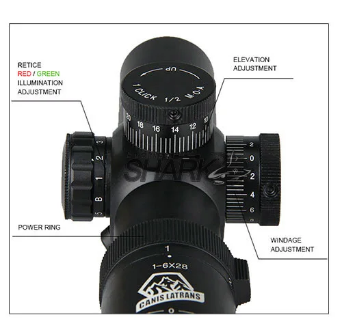 Тактический прицел для охотничьей винтовки Canis Latrans 1 6x28IRF HS1 0198|scopes for hunting|rifle scope