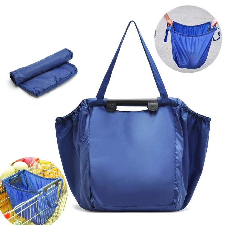

Custom bag Giant Supermarket Grab Bag Clip To Cart Shopping Bag