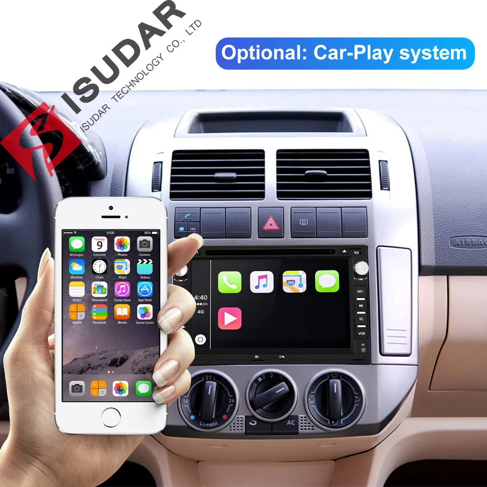 Isudar Android 9 Авто Радио 2 Din для VW/Volkswagen/Passat/Golf/Skoda Octa Core ram 4 Гб rom 64 ГБ Автомобильный мультимедийный dvd-плеер DSP