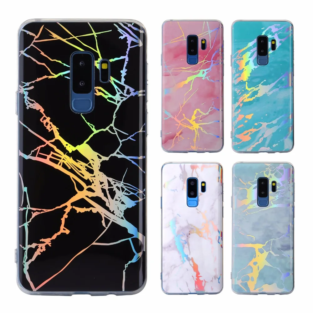 

For Samsung Galaxy S9 Plus S9 Case Colorful Marble Patterned Soft TPU Case S8 Plus S8 S7 Edge S7 Shock Proof Back Cover Note 8