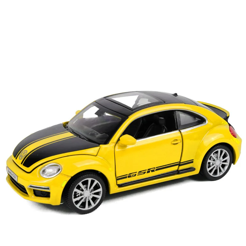 Volkswagen Beetle GSR 1:32 С оттягивающейся спинкой из оптического сплава discast уличный металлический бизнес-автомобиль модель детская игрушка