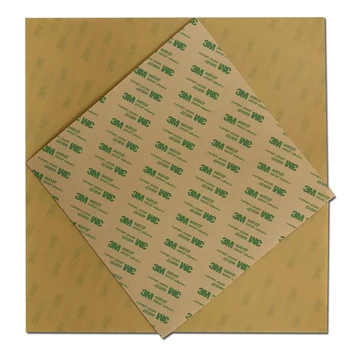 

ENERGETIC Amber Ultem1000 PEI Sheet 3D Printer Build Surface 1mm Thick with 3M 368MP Adhesive tape, Prints well ABS,PLA